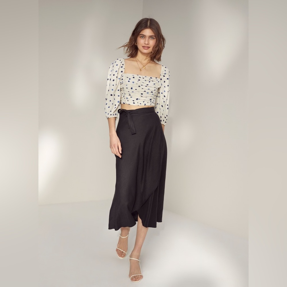 Wilfred Black Eleta Skirt Size L